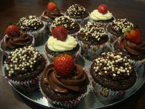 Morango e brigadeiro