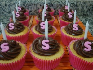Cupcakes aniversário Sarah