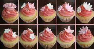 Cupcakes jardim florido