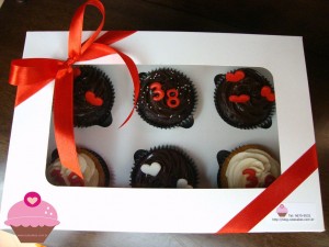 Cupcakes para bodas de 38 anos