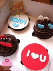 Cupcakes para aniversário