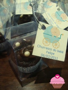 Mini cupcakes para lembrancinha
