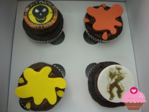 Cupcakes de paintball