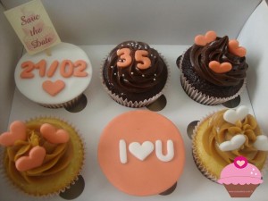 Cupcakes para bodas de 35 anos