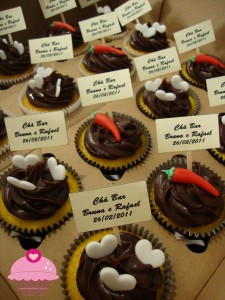 Cupcakes para o Chá Bar de Bruna e Rafael