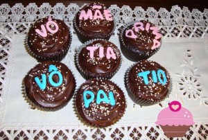 Cupcakes para uma festa em família