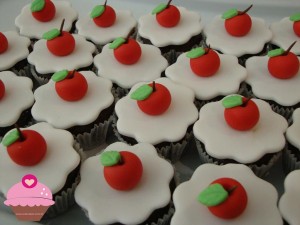 Mini cupcakes da Branca de Neve