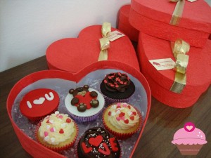 Cupcakes para dia dos namorados