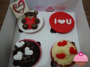 Cupcakes para dia dos namorados