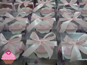 Cupcakes para lembrancinha de maternidade