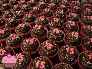 Cupcakes para festa de 15 anos
