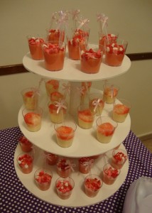 Torre de doces de copinho