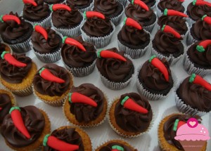 Mini cupcakes para chá de lingerie