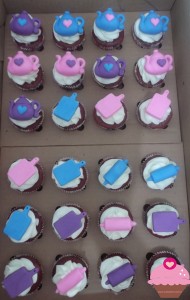 Mini cupcakes para chá de cozinha