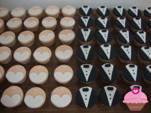 Mini cupcakes de noivinhos