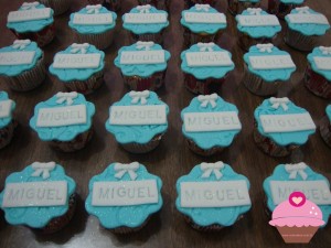 Mini cupcakes para chá de bebê