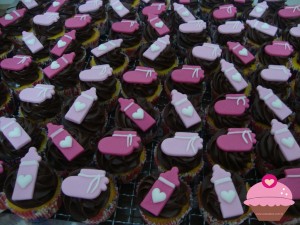 Mini cupcakes para chá de bebê