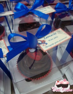 Cupcakes do homem-aranha