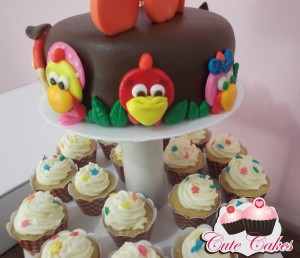 Torre de mini cupcakes Cocoricó