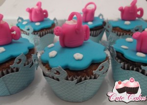 Cupcakes de regador/jardim