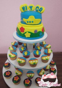 Torre de cupcakes Yellow Submarine