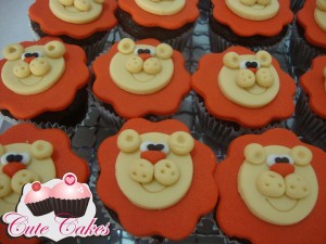 Mini cupcakes de leãozinho