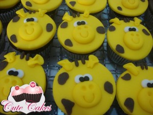 Mini cupcakes de girafinha
