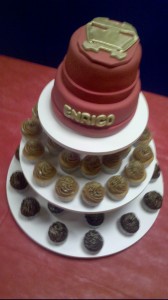 Torre de cupcakes Homem de Ferro