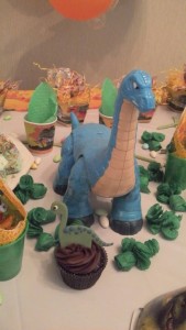 Cupcakes de dinossauros