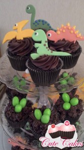 Cupcakes de dinossauros