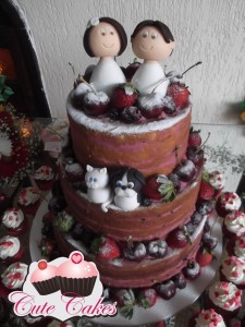 Naked Cake casamento Gislaine e Diego