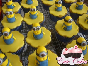 Cupcake tridimensional Minion