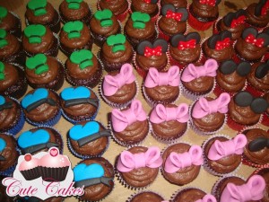 Mini cupcakes da casa do Mickey