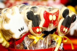 Pirulitos de bolacha Mickey
