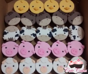Mini cupcakes fazendinha