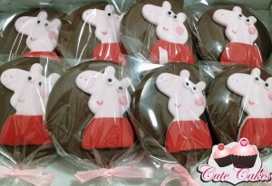Pirulito de chocolate Peppa