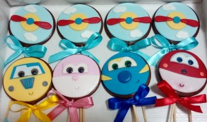 pirulitos decorados Super Wings