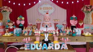 Festa circo rosa