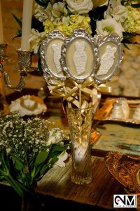 Mesa de doces decorados para casamento