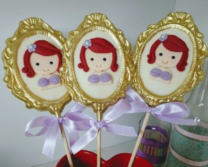Pirulitos de chocolate