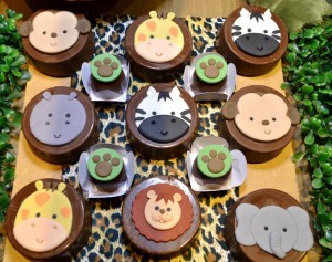 doces decorados Safari