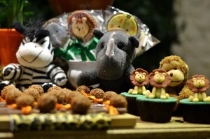 doces decorados Safari