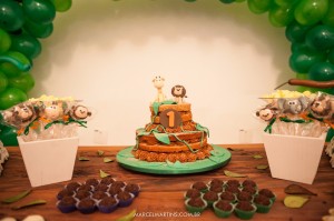 doces decorados no tema Safari