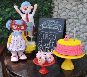 doces decorados circo rosa