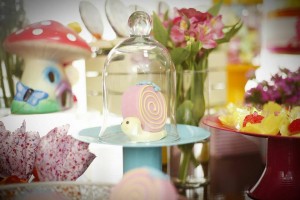 doces decorados no tema jardim