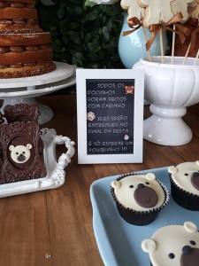 doces decorados no tema de ursinhos