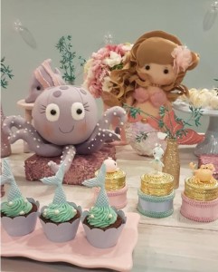 doces decorados no tema sereia