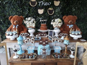 doces decorados no tema de ursinhos