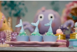 doces decorados no tema sereia