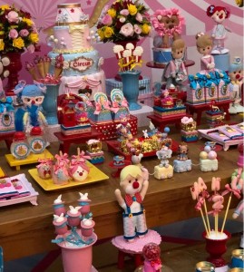 doces decorados circo rosa